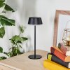 Romdrup Lampe de table d'extérieur, Lampe à poser LED Noir, 1 lumière