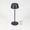 Romdrup Lampe de table d'extérieur LED Noir, 1 lumière