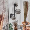 Chehalis Boule lumineuse, Applique murale 23 cm Fumé, 3 lumières