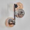 Chehalis Boule lumineuse, Applique murale Ambre, Fumé, 3 lumières