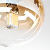Chehalis Plafonnier, Boule lumineuse Ambre, Clair, 3 lumières