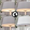 Romdrup Lampe de table d'extérieur, Lampe à poser LED Blanc, 1 lumière