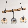 Ripoll Suspension, Boule lumineuse, Suspension Écru, Noir, 3 lumières