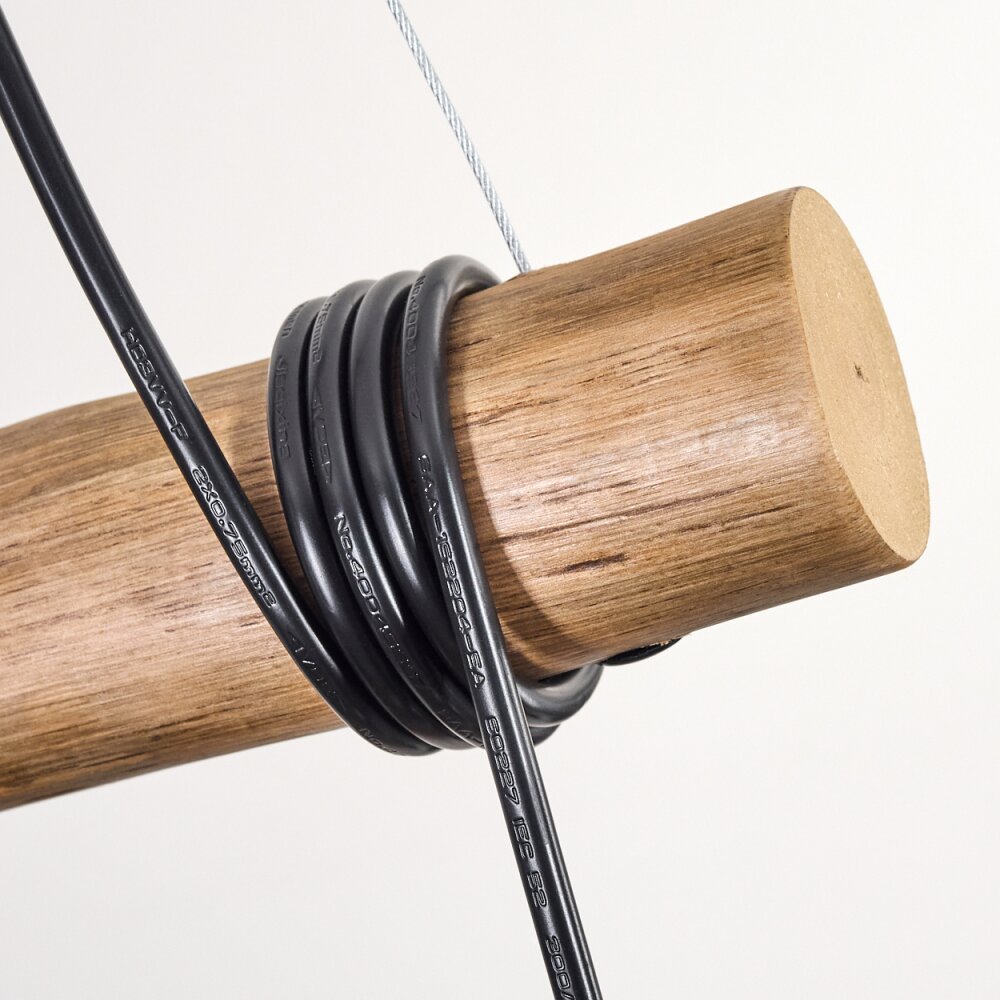 Ripoll Suspension, Boule lumineuse, Suspension Écru, Noir, 3 lumières