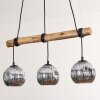 Ripoll Suspension, Boule lumineuse, Suspension Écru, Noir, 3 lumières