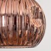 Ripoll Suspension, Boule lumineuse, Suspension Écru, Noir, 3 lumières