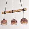 Ripoll Suspension, Boule lumineuse, Suspension Écru, Noir, 3 lumières