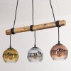 Ripoll Suspension, Boule lumineuse, Suspension Écru, Noir, 3 lumières