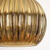 Koyoto Suspension, Boule lumineuse, Suspension Écru, Noir, 3 lumières