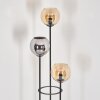 Koyoto Lampadaire Noir, 3 lumières