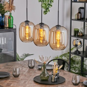 Apedo Suspension, Suspension Ambre, 3 lumières