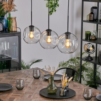 Ripoll Suspension, Boule lumineuse, Suspension Clair, 3 lumières