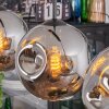 Ripoll Suspension, Boule lumineuse, Suspension Chrome, Fumé, 3 lumières