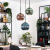 Koyoto Suspension, Boule lumineuse, Suspension Noir, 3 lumières