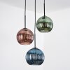 Koyoto Suspension, Boule lumineuse, Suspension Noir, 3 lumières