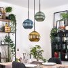 Koyoto Suspension, Boule lumineuse, Suspension Noir, 3 lumières