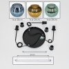 Koyoto Suspension, Boule lumineuse, Suspension Noir, 3 lumières