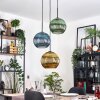 Koyoto Suspension, Boule lumineuse, Suspension Noir, 3 lumières