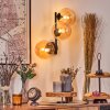Chehalis Boule lumineuse, Applique murale Ambre, 3 lumières