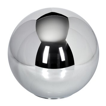 Abat-jour en verre  Gastor Verre de rechange 20 cm Chrome, Fumé