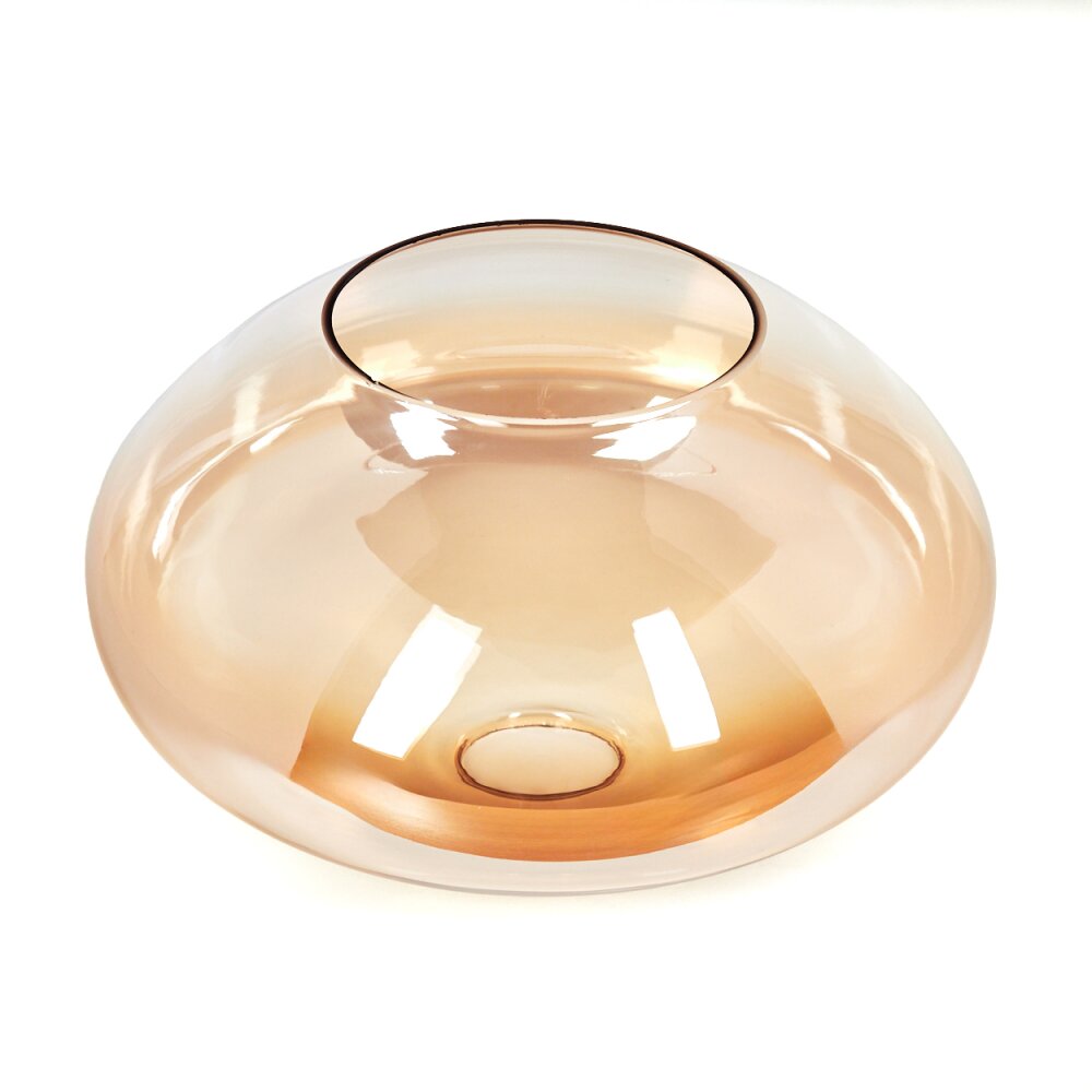 Abat-jour en verre Mertola Verre de rechange, pièce de rechange Ambre, Clair main product photo