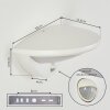 Applique murale d'extérieur Carano LED Blanc, 1 lumière, Détecteur de mouvement