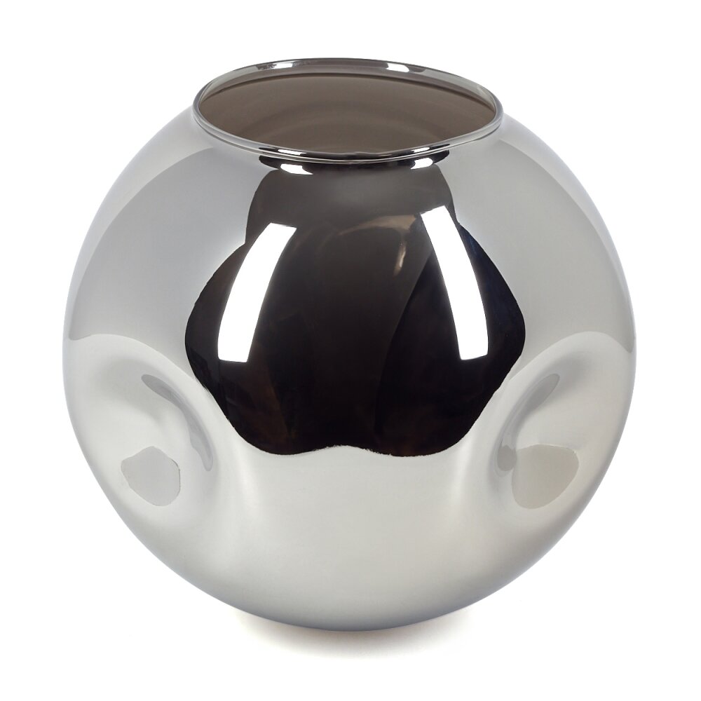 Abat-jour en verre Ripoll Verre de rechange, pièce de rechange Chrome, Fumé main product photo