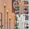 Gastor Lampadaire 30 cm Noir, 3 lumières