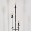 Gastor Lampadaire 30 cm Noir, 3 lumières