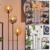 Koyoto Lampadaire 30 cm Noir, 3 lumières