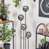 Koyoto Lampadaire 30 cm Bois foncé, Noir, 4 lumières