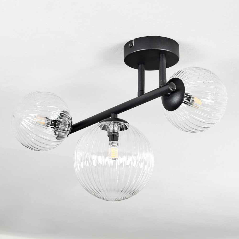 Chehalis Plafonnier, Boule lumineuse Clair, 3 lumières