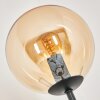 Gastor Lampadaire 30 cm Noir, 3 lumières