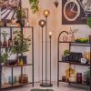 Gastor Lampadaire 30 cm Noir, 3 lumières