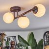 Chehalis Plafonnier, Boule lumineuse Blanc, 3 lumières