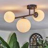 Chehalis Plafonnier, Boule lumineuse Blanc, 3 lumières