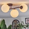 Chehalis Plafonnier, Boule lumineuse Blanc, 3 lumières