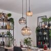 Koyoto Suspension, Boule lumineuse, Suspension, Suspension grappe Noir, 3 lumières