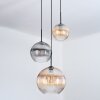 Koyoto Suspension, Boule lumineuse, Suspension, Suspension grappe Noir, 3 lumières
