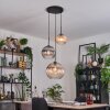 Koyoto Suspension, Boule lumineuse, Suspension, Suspension grappe Noir, 3 lumières