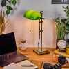 Ragaz Lampe de banquier, Lampe de bureau, Lampe à poser Vieux laiton, 1 lumière