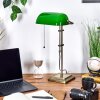 Ragaz Lampe de banquier, Lampe de bureau, Lampe à poser Vieux laiton, 1 lumière