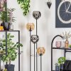 Koyoto Lampadaire 30 cm Bois foncé, Noir, 4 lumières