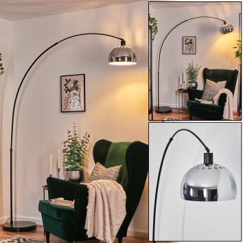 Baloca Lampadaire, Lampadaires arc Noir, 1 lumière