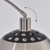 Baloca Lampadaire, Lampadaires arc Nickel mat, Noir, 1 lumière
