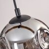Ripoll Suspension, Boule lumineuse, Suspension Écru, Noir, 3 lumières