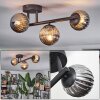 Chehalis Plafonnier, Boule lumineuse Fumé, 3 lumières