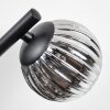 Chehalis Plafonnier, Boule lumineuse Fumé, 3 lumières