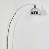 Baloca Lampadaire, Lampadaires arc Chrome, Noir, 1 lumière