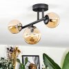 Chehalis Plafonnier, Boule lumineuse Ambre, 3 lumières